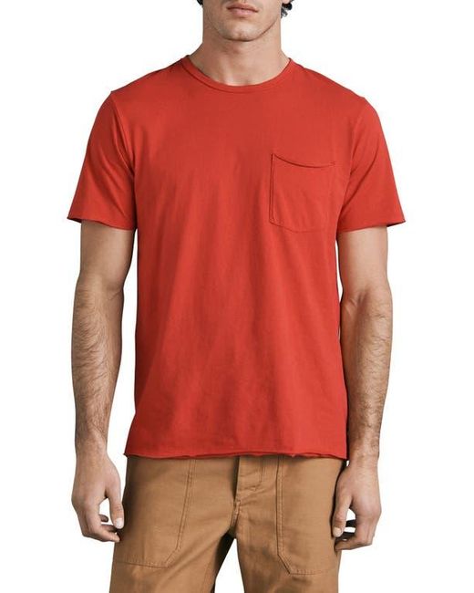 Rag & Bone Red Miles Organic Cotton Pocket T-Shirt for men