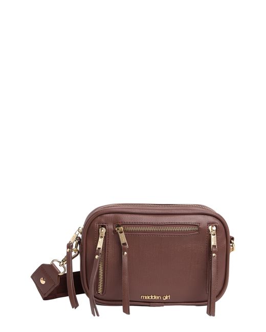 Madden Girl Faux Leather Camera Crossbody Bag in Brown Lyst