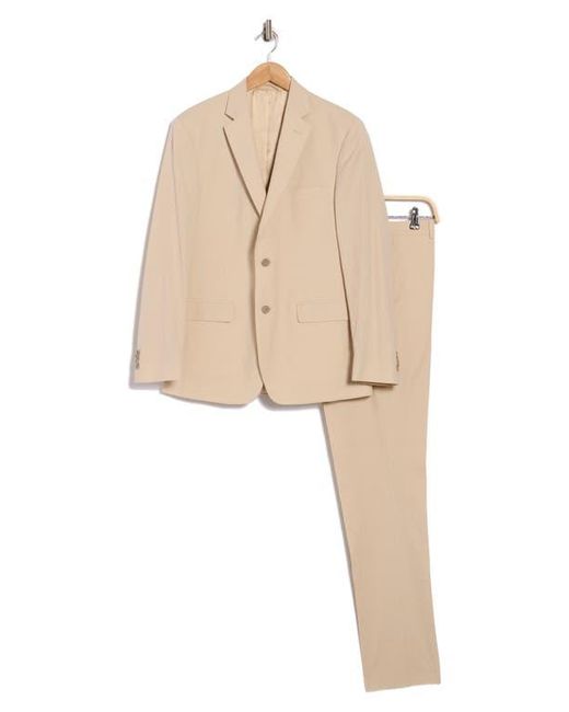 JB Britches Natural Two Button Side Vent Suit for men