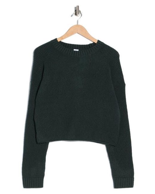 Abound Green Cozy Crew Pullover Sweater