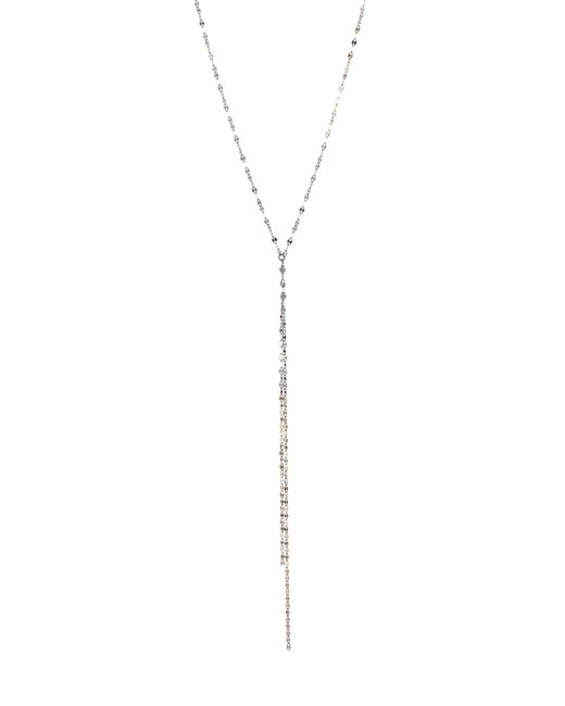 Lana Jewelry White Petite Blake 14k Gold Lariat Necklace