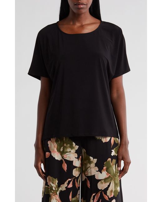Vince Camuto Black Dolman Sleeve High/low Top