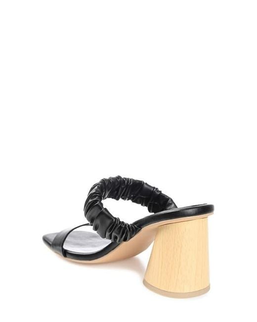 Journee Collection Black Open Square-Toe Block Heel