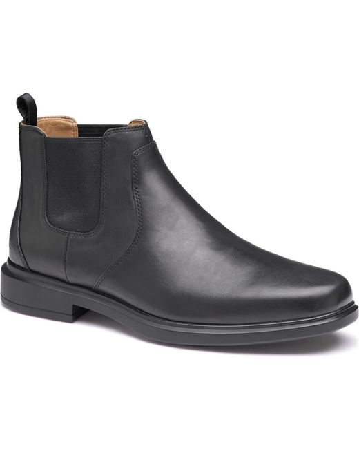 Johnston & Murphy Black Stanton 2.0 Xc4 Waterproof Chelsea Boot for men