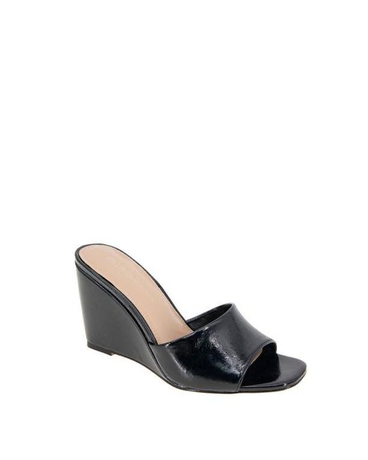 BCBGeneration Black Giani Wedge Slide Sandal