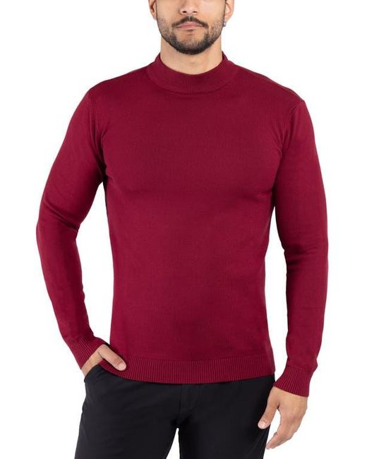 Xray Jeans Red Mock Neck Knit Sweater for men