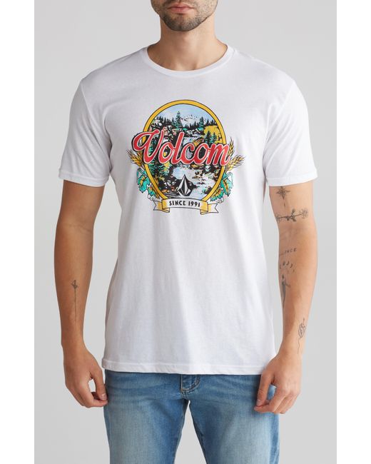 Volcom White Summer Daze T-shirt for men