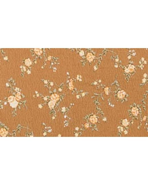 Blu Pepper Natural Floral Flutter Cap Sleeve Minidress