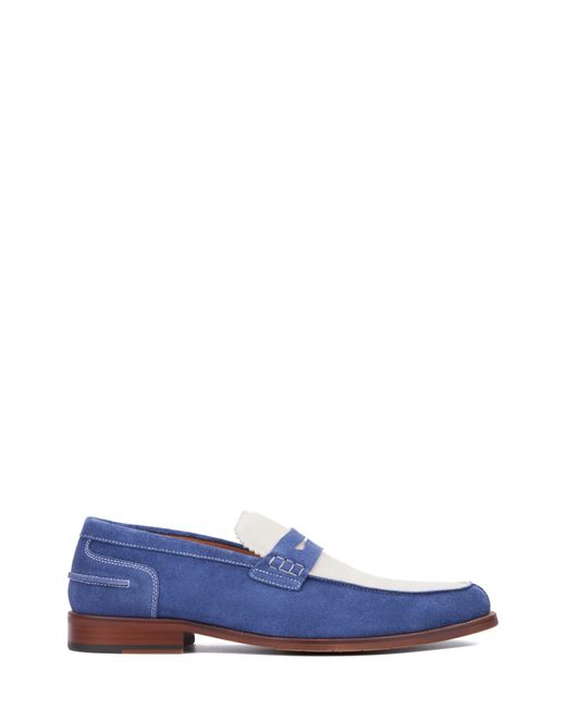 Vintage Foundry Brioc Moc Toe Penny Loafer in Blue for Men | Lyst