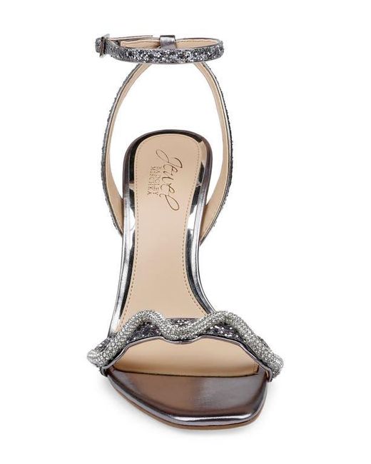 Badgley Mischka Metallic Gemma Ankle Strap Sandal