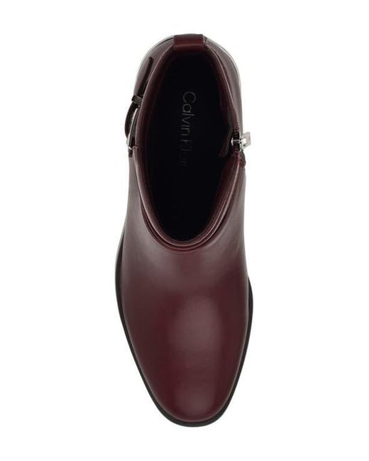 Calvin Klein Purple Jansen Bootie