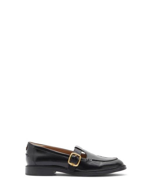 Sam Edelman Black Elaina T-Strap Flat
