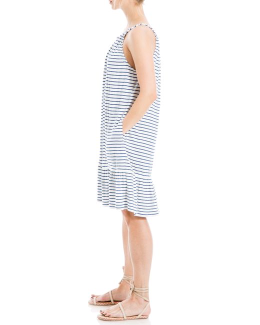 Max Studio Blue Stripe Knit Dress