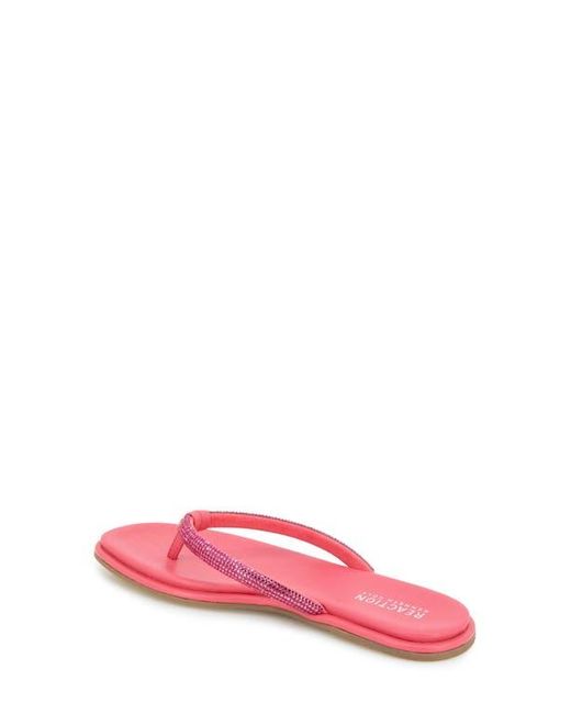 Kenneth Cole Pink Wynwood Crystal Strap Flip Flop