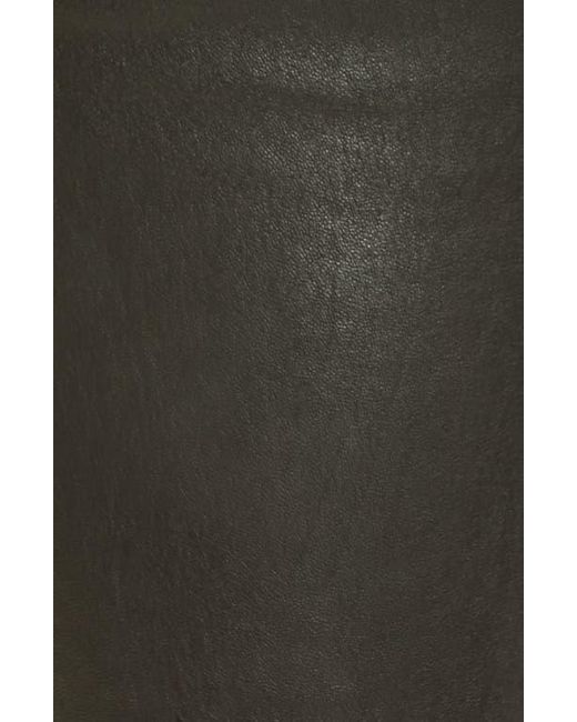 FRAME Black Le High Waist Crop Leather Pants