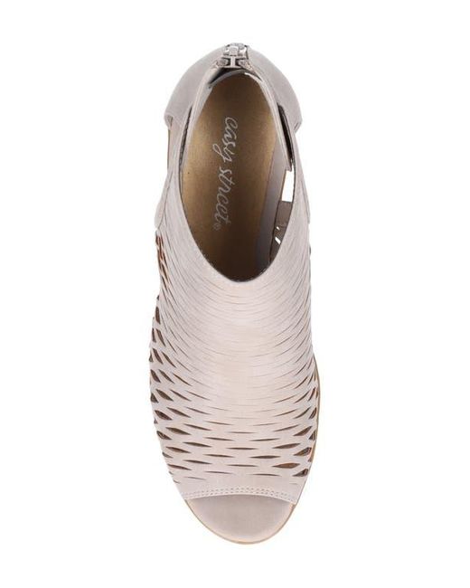 Easy Street Natural Sunrise Cutout Bootie Sandal