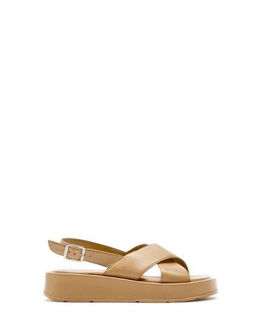 La Canadienne Natural Amour Wedge Platform Sandal