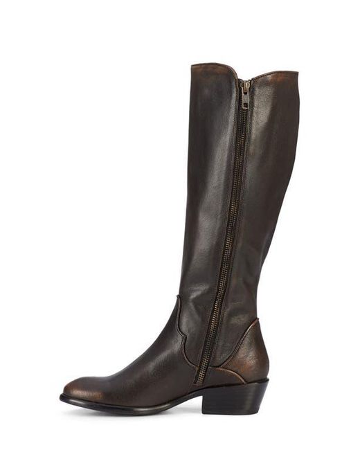 Frye Brown Carson Piping Knee High Boot