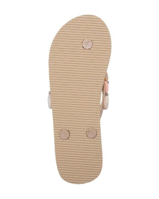 Bebe Natural Seashell Flip Flop