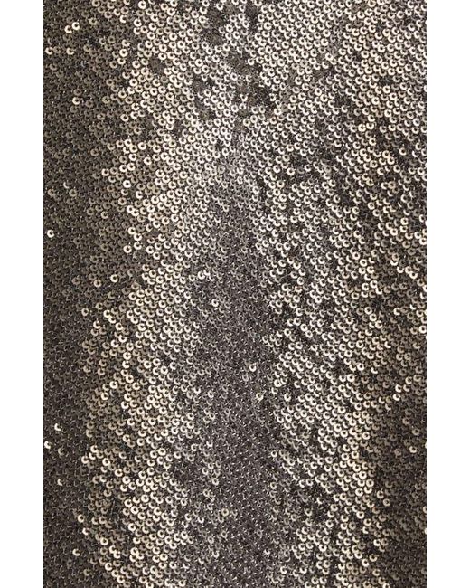 Herno Brown Sequin A-Line Skirt