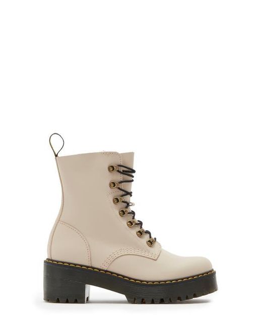 Dr. Martens Natural Leona Combat Boot