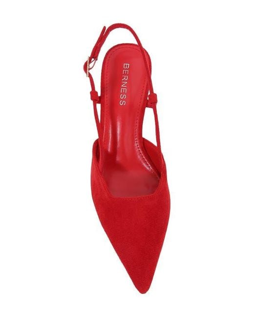 BERNESS Red Slingback Pump