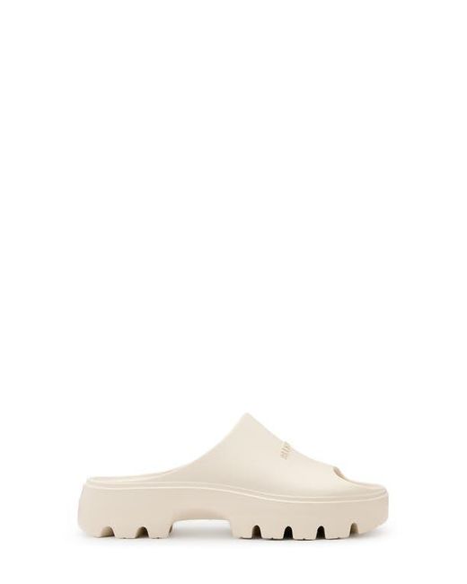 AllSaints White Eclipse Platform Slide Sandal