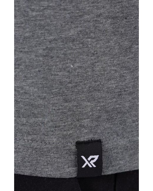 Xray Jeans Gray Long Sleeve Hooded T-Shirt for men