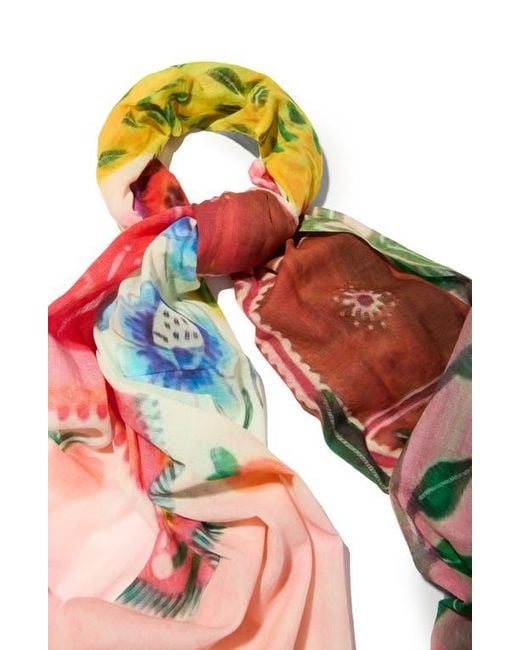 Saachi Multicolor Spring Print Scarf