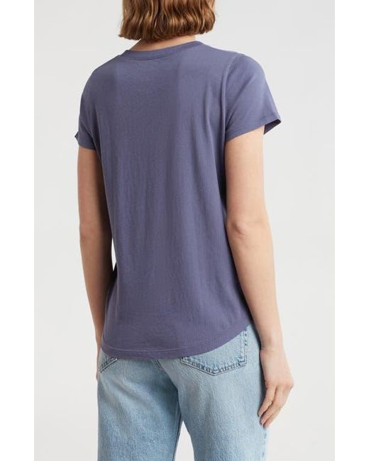Madewell Blue Vintage Crewneck Cotton T-Shirt
