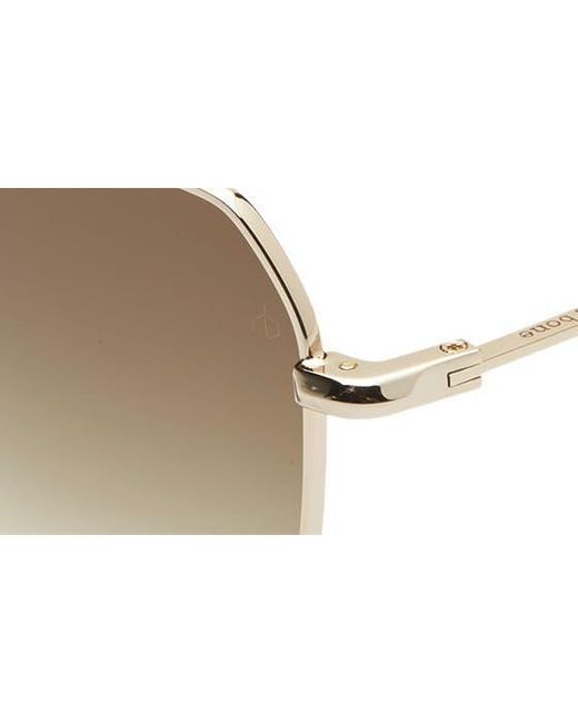 Rag & Bone White 58mm Irregular Sunglasses