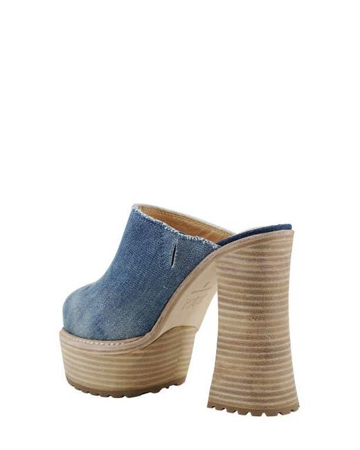 Zigi Blue Fina Platform Clog