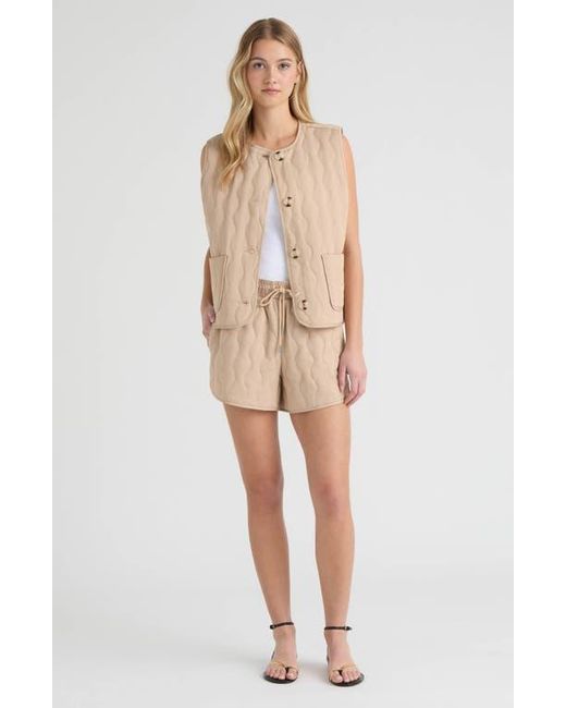 Hunter Natural Quilted Drawstring Shorts