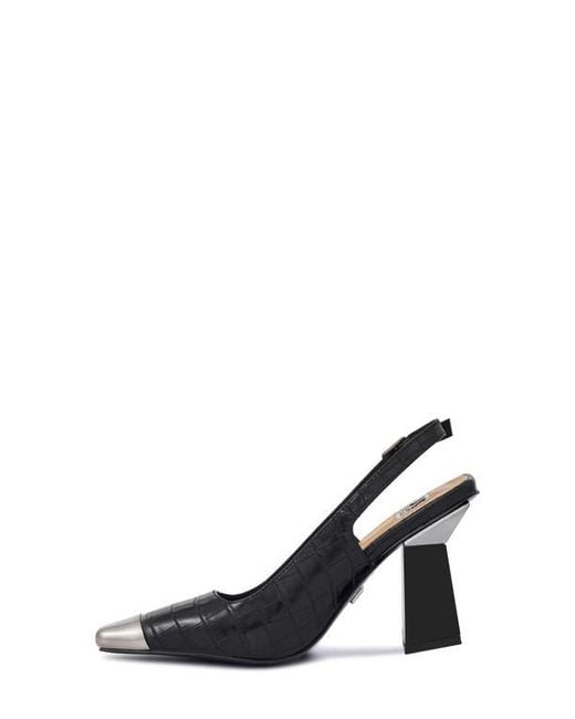 Ninety Union Blue Jane Cap Toe Slingback Pump