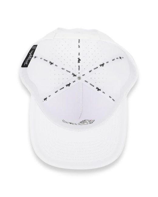 Waggle White The Goat Baseball Cap for men