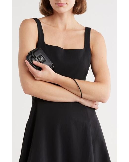Steve Madden Black Small Card Wallet Wristlet
