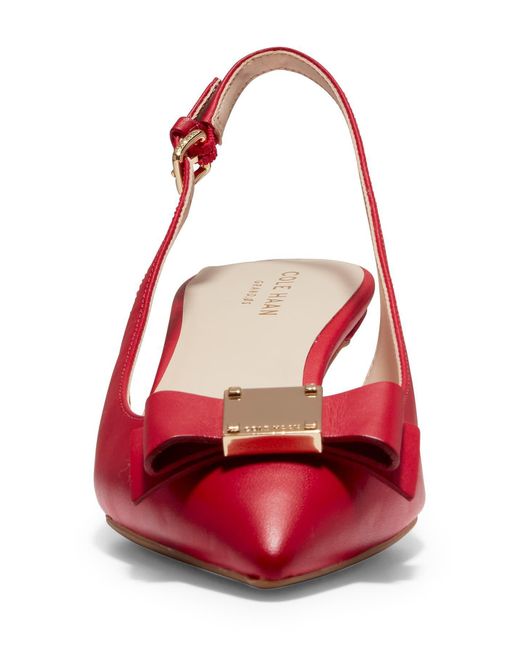 cole haan tali bow slingback