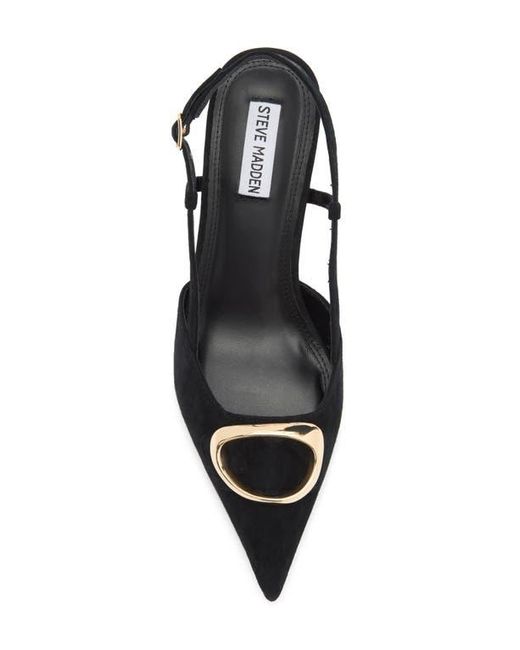 Steve Madden Black Gianah Slingback Pump