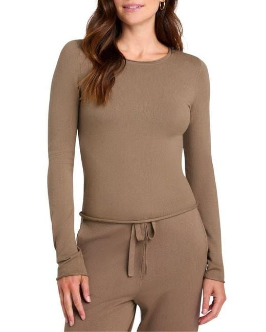 Splendid Brown X Cellajaneblog Layering Sweater