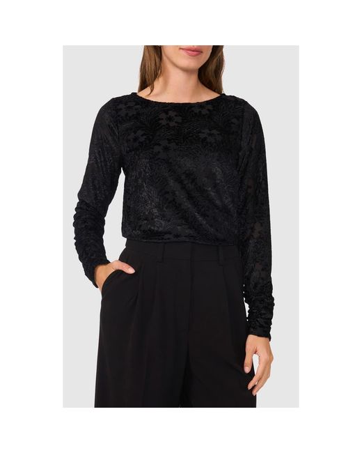 Halogen® Black Burnout Top