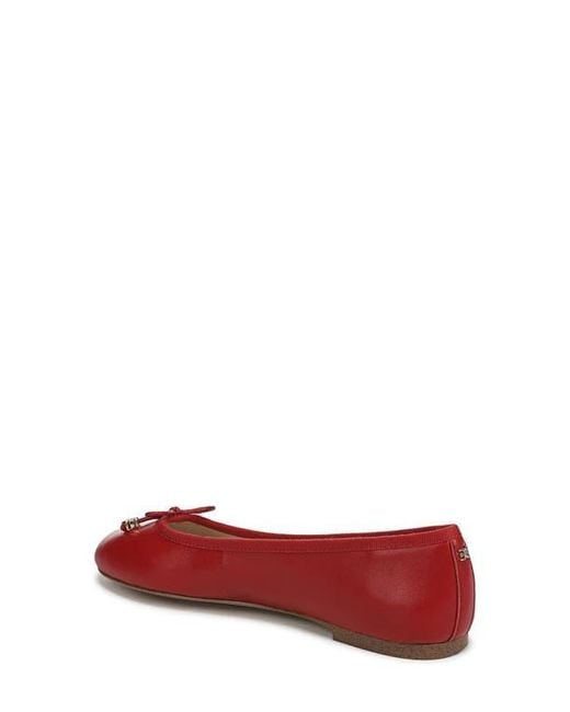 Sam Edelman Red Flora Ballet Flat
