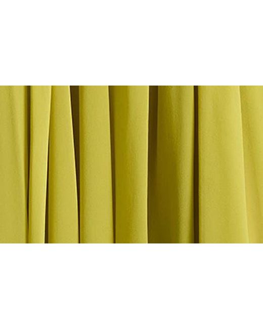 A.L.C. Drew Pleated One-Shoulder Maxi Dress in Yellow | Lyst