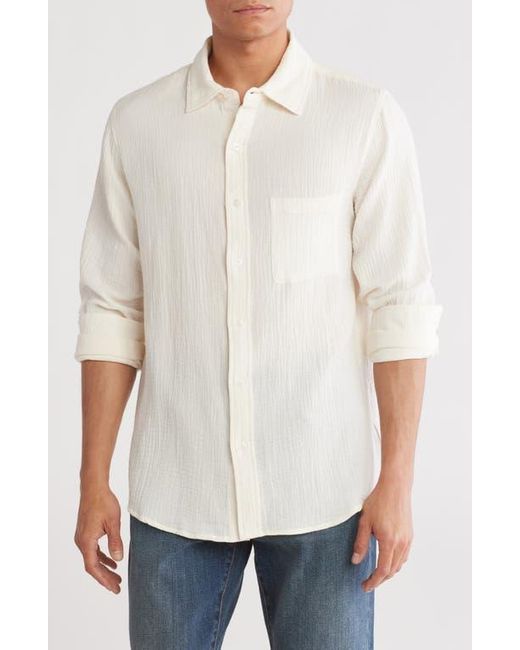 Joe's Jeans Natural Cotton Gauze Button-Up Shirt for men