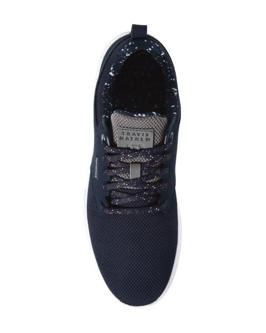 Travis Mathew Blue The Daily Pro Hybrid Print Shoe for men