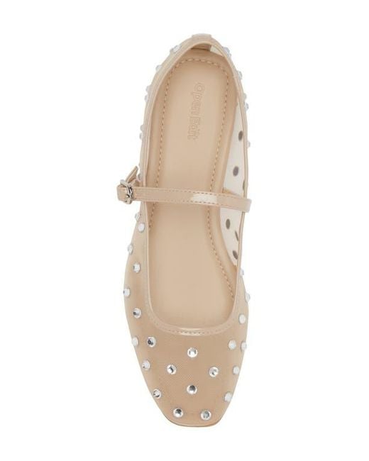 Open Edit Natural Desi Mary Jane Flat