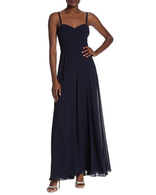 Sleeveless overlay jumpsuit Clearance