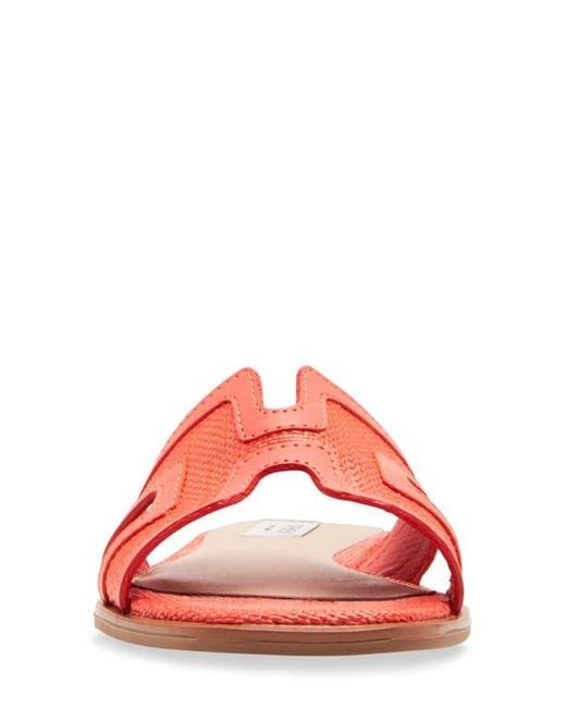 Steven New York Red Harlien Slide Sandal