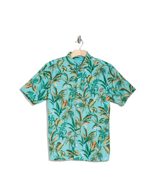 Tori Richard Green Mighty Jungle Short Sleeve Button-up Shirt for men