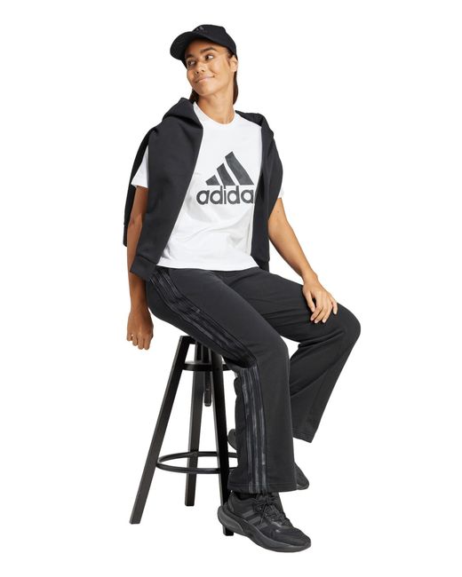 Adidas Black 3-stripes Track Pants
