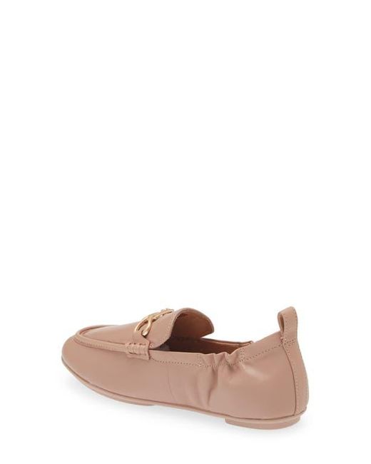 Fitflop Pink Allegro Chain Leather Loafers